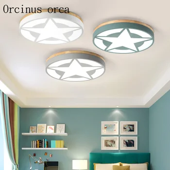 Iskandinav modern basit yıldız tavan lambası çocuk odası erkek ve kız yatak odası kişilik özgünlük LED tavan lambası