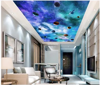 3d duvar kağıdı özel fotoğraf Yıldızlı Gökyüzü Samanyolu Galaxy Gökyüzü tavan duvar resimleri 3d duvar resimleri duvar kağıdı duvarlar için 3 d baskı kumaş