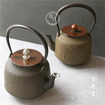 Japonya İthal demir tencere Qingguangtang Zhenxing Çam Demir Şişe Su kazanı çaydanlık