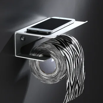 Duvara Monte rulo kağıt havlu tutucu kağıt peçete tutucu tuvalet kağıdı Dağıtıcı Telefon Depolama Raf Banyo Aksesuarları için